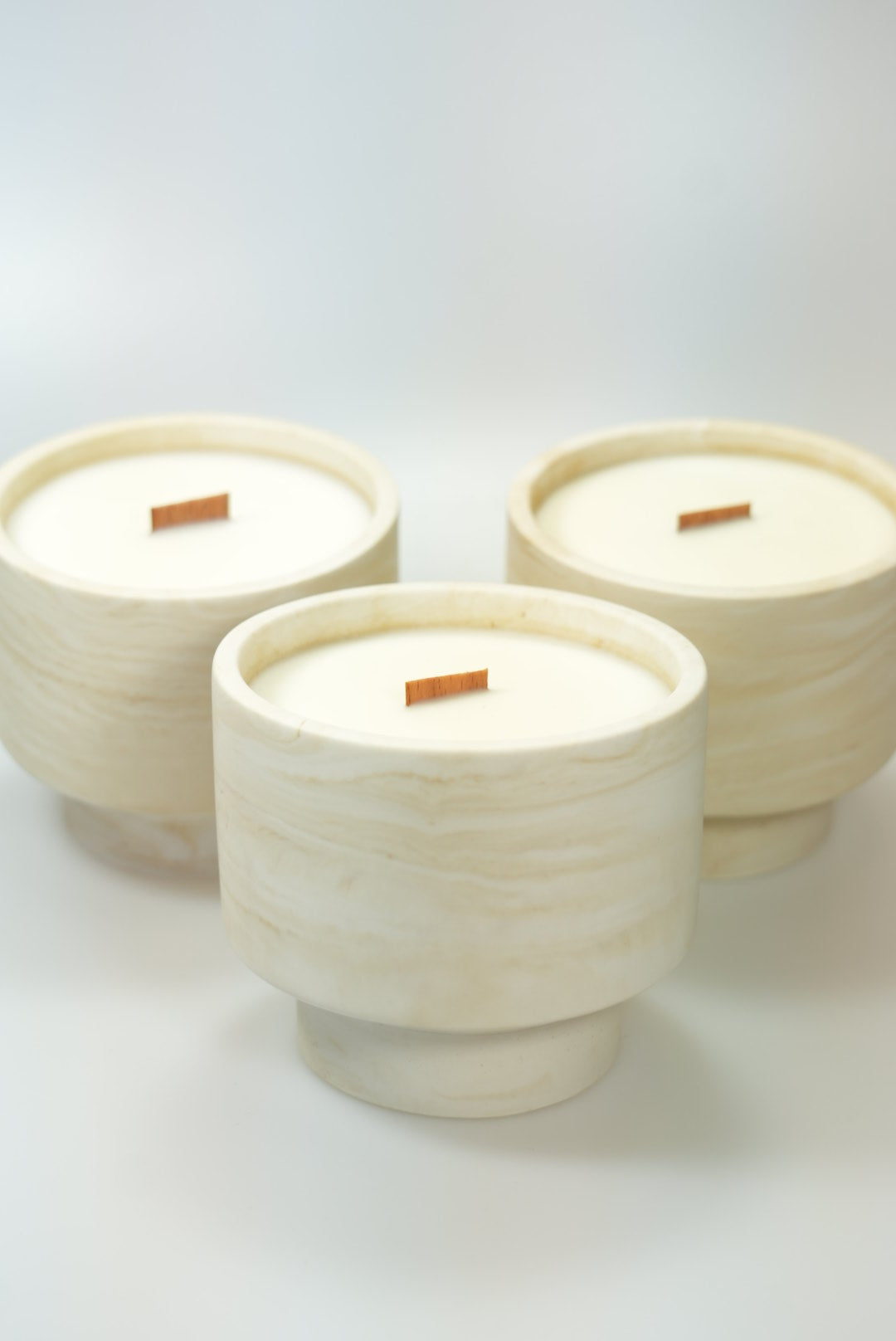 Duftkerze Marble Beige