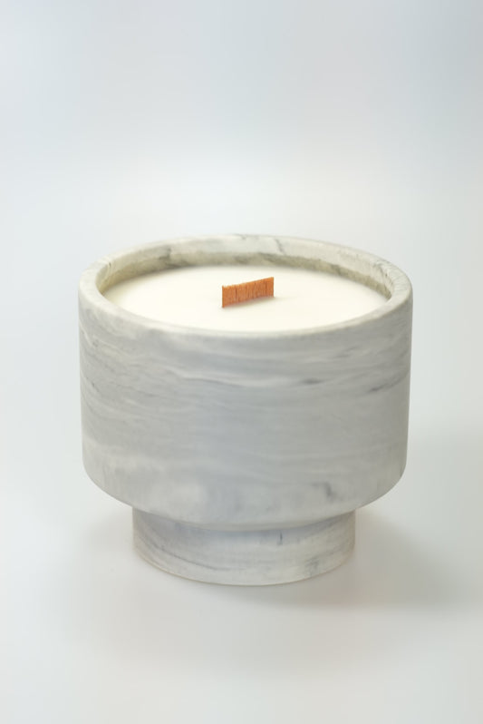 Duftkerze Marble Grau